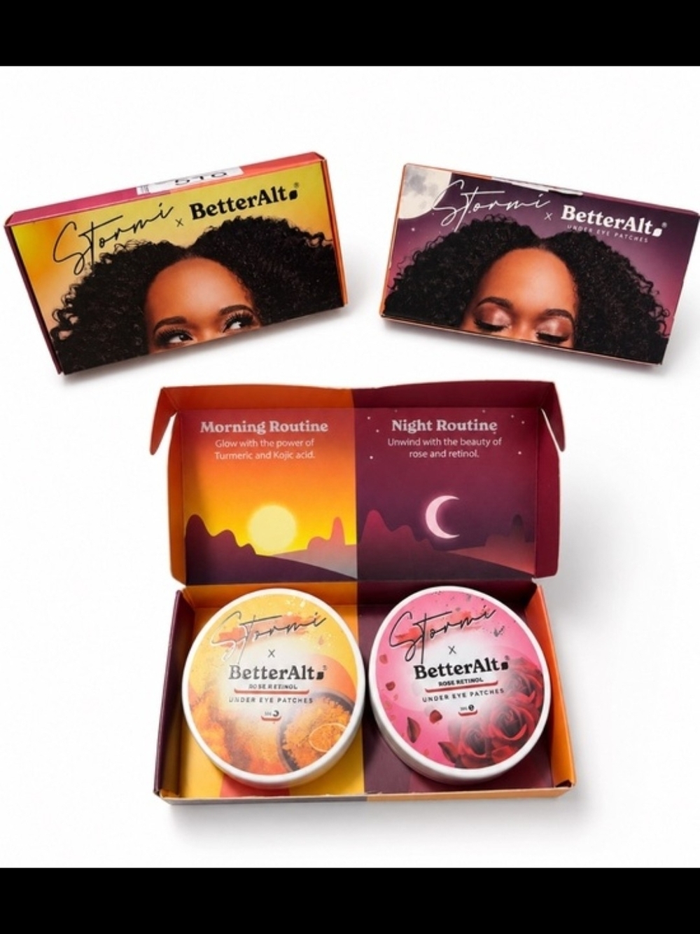 Stormi x BetterAlt Eyelash Box - Yellow & Pink Gradient Packaging